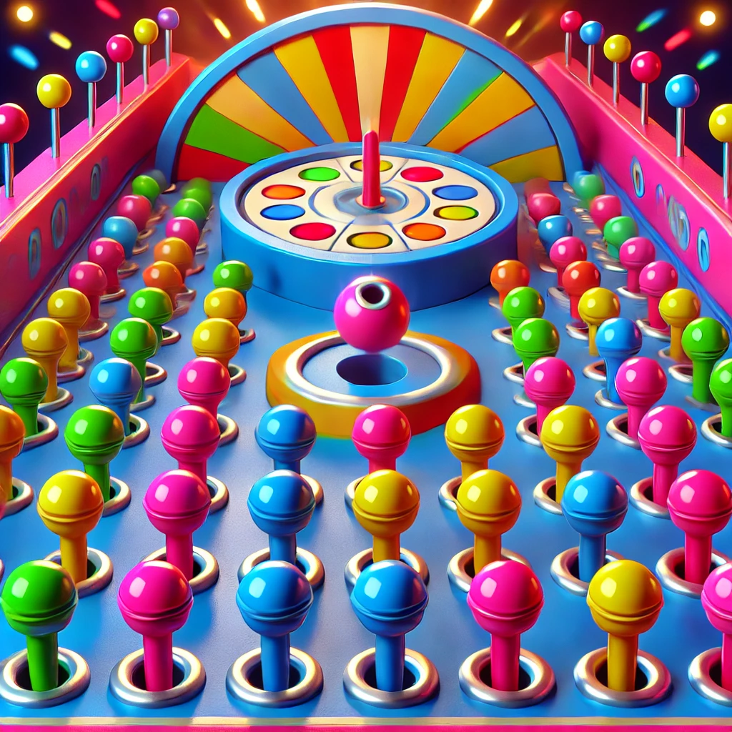 Vibrant Plinko Game Board